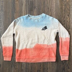 The Elder Statesman Hand Dyed Flower Cashmere Sweater